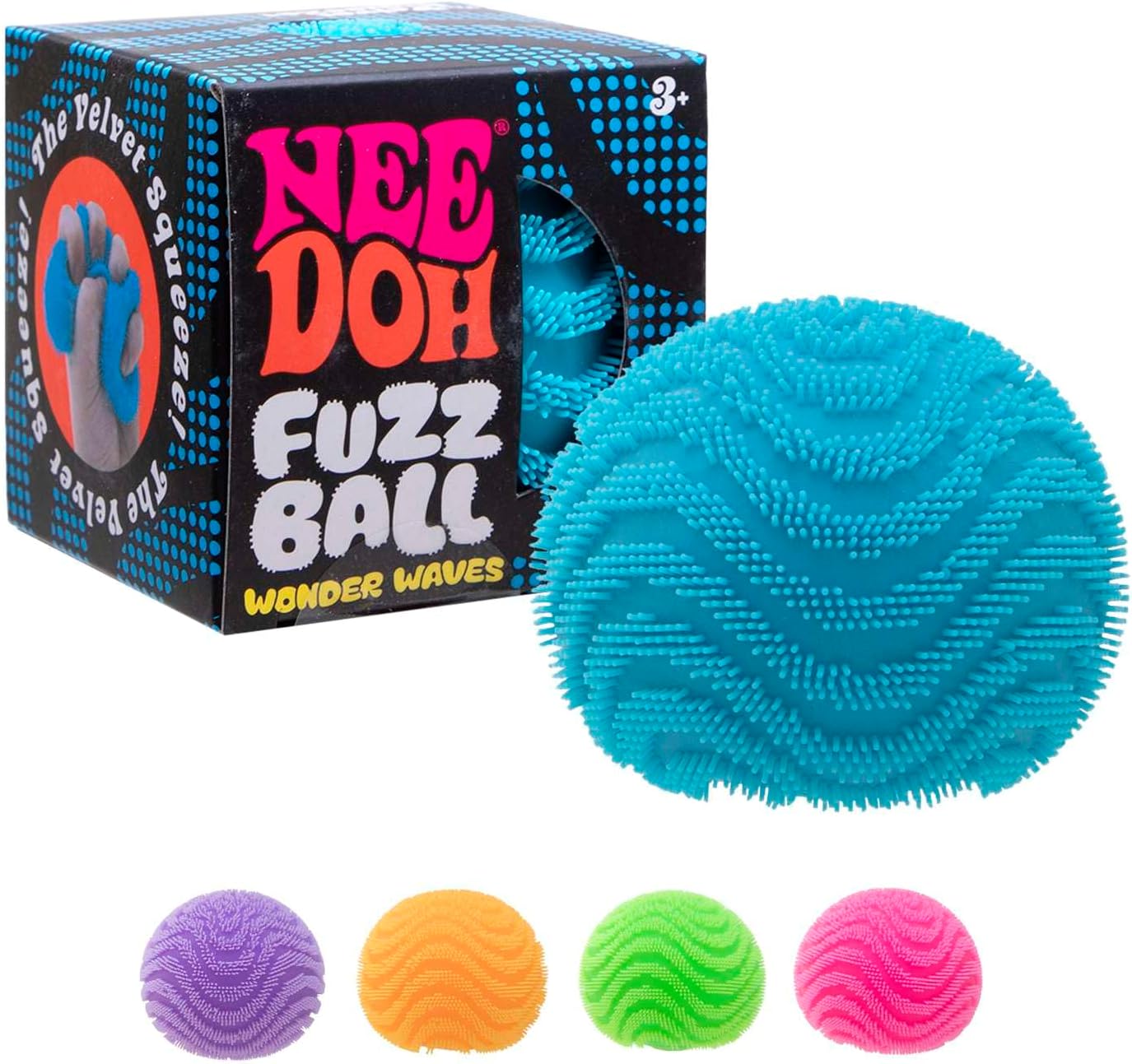 NeeDoh Fuzz Ball - One Per Pack (Wonder Waves)