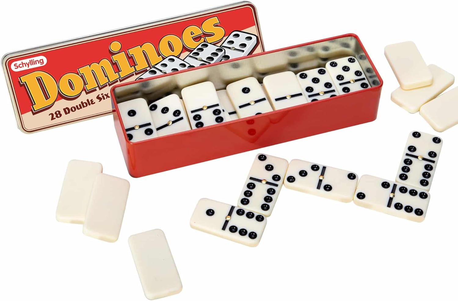 Schylling Double Six Dominoes Toy. 1 EA